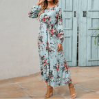 Miss | Jurk Dames Maxi Zomer Bloemenprint - Viscose - Miss Madera MIS-ANG47S