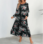 Miss | Jurk Dames Maxi Zomer Bloemenprint - Viscose - Miss Madera MIS-2108LO