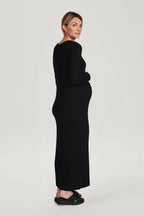 Miss | Jurk Dames Maxi Zwangerschap V-Hals Zomer - Viscose - Miss Madera MIS-XCBGGE