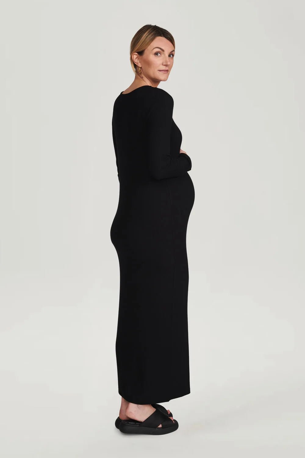 Miss | Jurk Dames Maxi Zwangerschap V-Hals Zomer - Viscose - Miss Madera MIS-XCBGGE