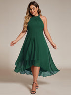 Miss | Jurk Dames Midi A - lijn Elegant - Chiffon - Miss Madera