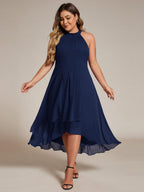 Miss | Jurk Dames Midi A - lijn Elegant - Chiffon - Miss Madera