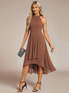 Miss | Jurk Dames Midi A - lijn Elegant - Chiffon - Miss Madera