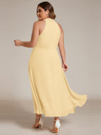 Miss | Jurk Dames Midi A - lijn Elegant - Chiffon - Miss Madera