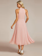 Miss | Jurk Dames Midi A - lijn Elegant - Chiffon - Miss Madera