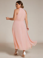 Miss | Jurk Dames Midi A - lijn Elegant - Chiffon - Miss Madera