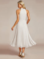 Miss | Jurk Dames Midi A - lijn Elegant - Chiffon - Miss Madera