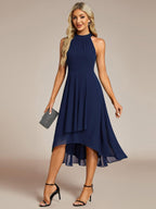 Miss | Jurk Dames Midi A - lijn Elegant - Chiffon - Miss Madera