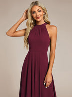 Miss | Jurk Dames Midi A - lijn Elegant - Chiffon - Miss Madera