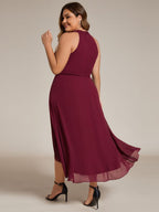 Miss | Jurk Dames Midi A - lijn Elegant - Chiffon - Miss Madera
