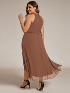 Miss | Jurk Dames Midi A - lijn Elegant - Chiffon - Miss Madera
