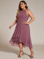 Miss | Jurk Dames Midi A - lijn Elegant - Chiffon - Miss Madera