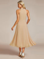 Miss | Jurk Dames Midi A - lijn Elegant - Chiffon - Miss Madera