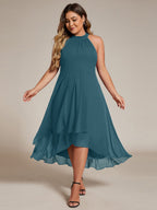 Miss | Jurk Dames Midi A - lijn Elegant - Chiffon - Miss Madera