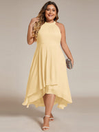 Miss | Jurk Dames Midi A - lijn Elegant - Chiffon - Miss Madera
