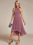 Miss | Jurk Dames Midi A - lijn Elegant - Chiffon - Miss Madera