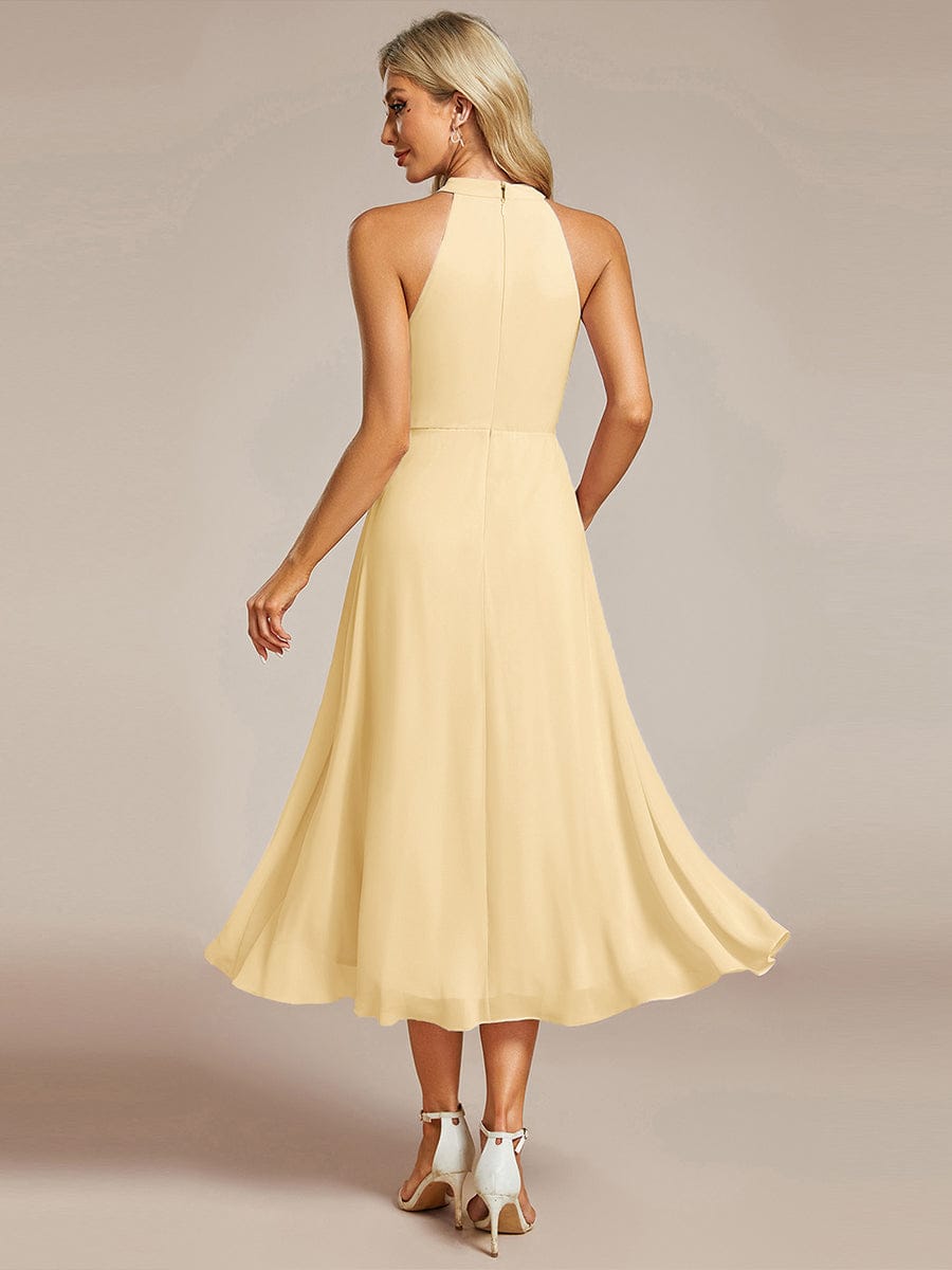 Miss | Jurk Dames Midi A - lijn Elegant - Chiffon - Miss Madera