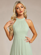 Miss | Jurk Dames Midi A - lijn Elegant - Chiffon - Miss Madera