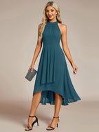 Miss | Jurk Dames Midi A - lijn Elegant - Chiffon - Miss Madera