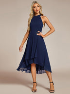 Miss | Jurk Dames Midi A - lijn Elegant - Chiffon - Miss Madera