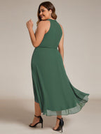 Miss | Jurk Dames Midi A - lijn Elegant - Chiffon - Miss Madera