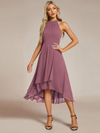Miss | Jurk Dames Midi A - lijn Elegant - Chiffon - Miss Madera