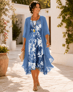 Miss | Jurk Dames Midi Bloemenprint - Chiffon - Miss Madera MIS-R6M33Z