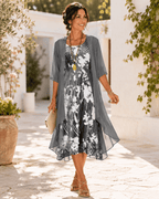 Miss | Jurk Dames Midi Bloemenprint - Chiffon - Miss Madera MIS-SNTOQT