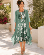 Miss | Jurk Dames Midi Bloemenprint - Chiffon - Miss Madera MIS-A5AMNF