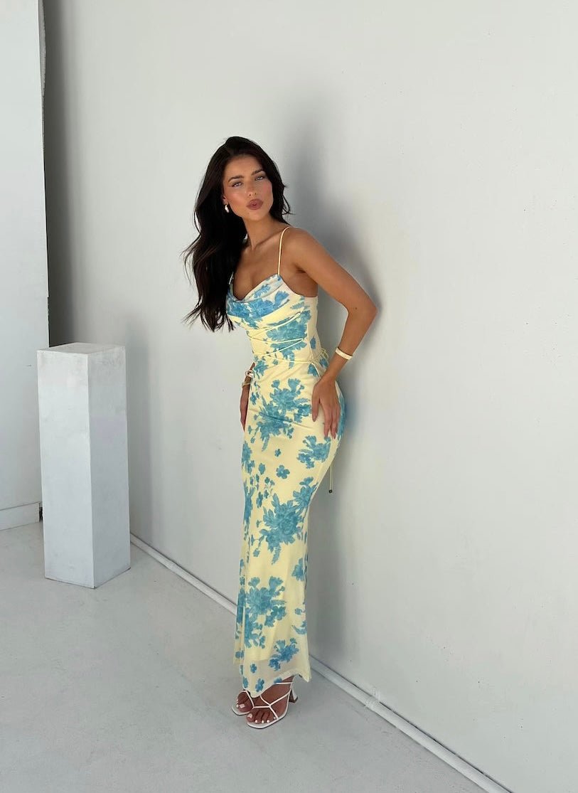 Miss | Jurk Dames Midi Bloemenprint - Polyester - Miss Madera MIS-0E9FEA