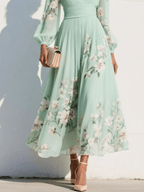 Miss | Jurk Dames Midi Bloemenprint - Viscose - Miss Madera MIS-L7L6FN