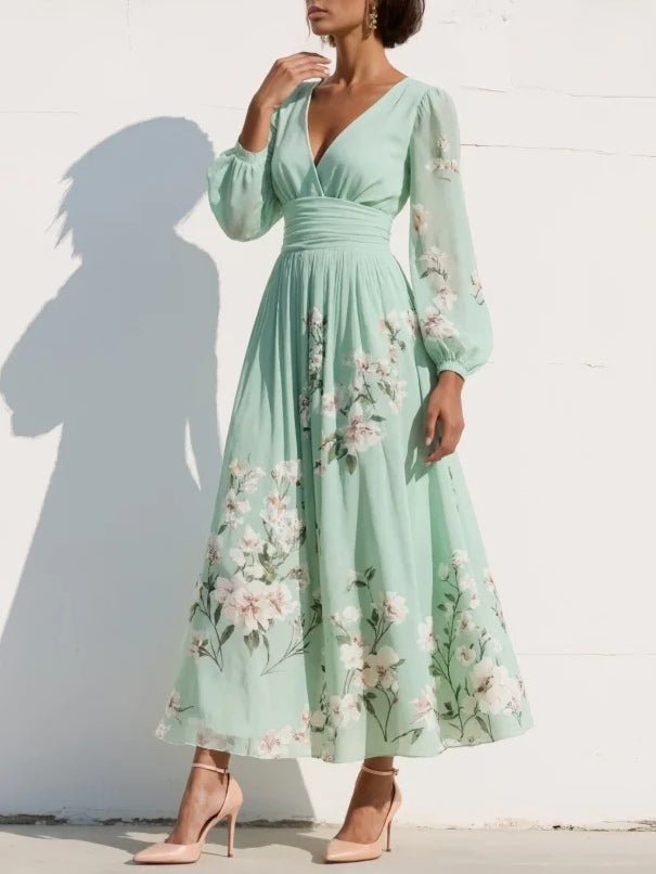 Miss | Jurk Dames Midi Bloemenprint - Viscose - Miss Madera MIS-L7L6FN