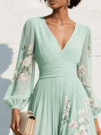 Miss | Jurk Dames Midi Bloemenprint - Viscose - Miss Madera MIS-L7L6FN