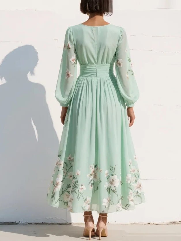 Miss | Jurk Dames Midi Bloemenprint - Viscose - Miss Madera MIS-L7L6FN