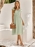 Miss | Jurk Dames Midi Boho - Viscose - Miss Madera MIS-HC9OOX