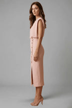 Miss | Jurk Dames Midi Casual Elegant - Polyester - Miss Madera MIS-E9A35E