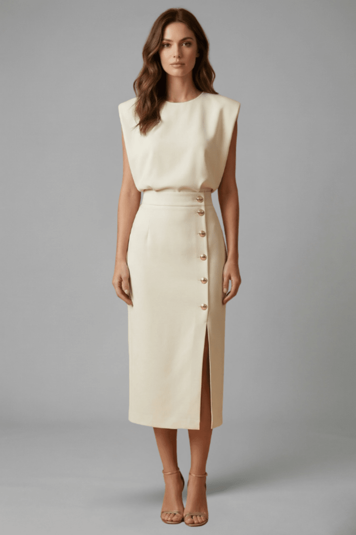 Miss | Jurk Dames Midi Casual Elegant - Polyester - Miss Madera MIS-C78BBF