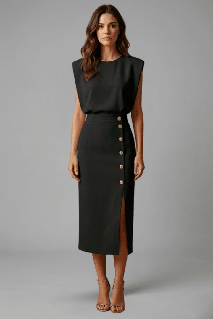 Miss | Jurk Dames Midi Casual Elegant - Polyester - Miss Madera MIS-78C26C
