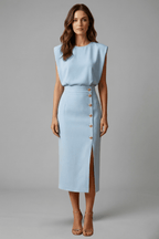 Miss | Jurk Dames Midi Casual Elegant - Polyester - Miss Madera MIS-868061