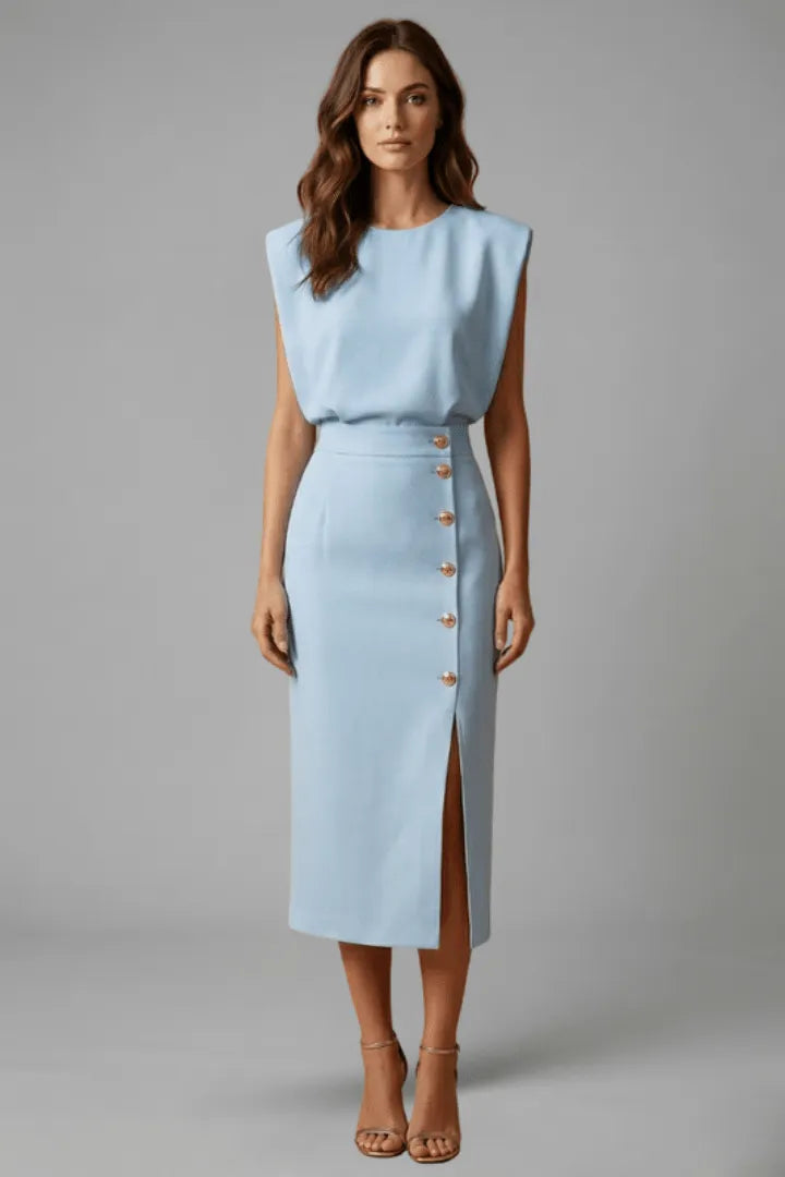 Miss | Jurk Dames Midi Casual Elegant - Polyester - Miss Madera MIS-868061
