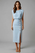 Miss | Jurk Dames Midi Casual Elegant - Polyester - Miss Madera MIS-868061