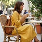 Miss | Jurk Dames Midi Casual - Katoenmix - Miss Madera