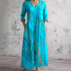 Miss | Jurk Dames Midi Casual - Polyester Mix - Miss Madera