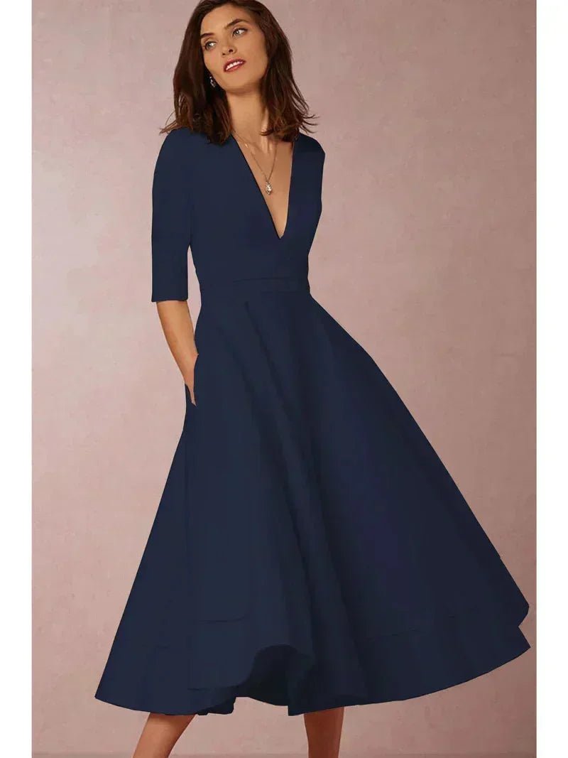 Miss | Jurk Dames Midi Casual - Polyester Mix - Miss Madera MIS-BFD945