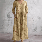Miss | Jurk Dames Midi Casual - Polyester Mix - Miss Madera