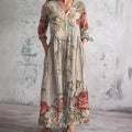 Miss | Jurk Dames Midi Casual - Polyester Mix - Miss Madera