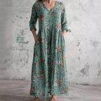 Miss | Jurk Dames Midi Casual - Polyester Mix - Miss Madera