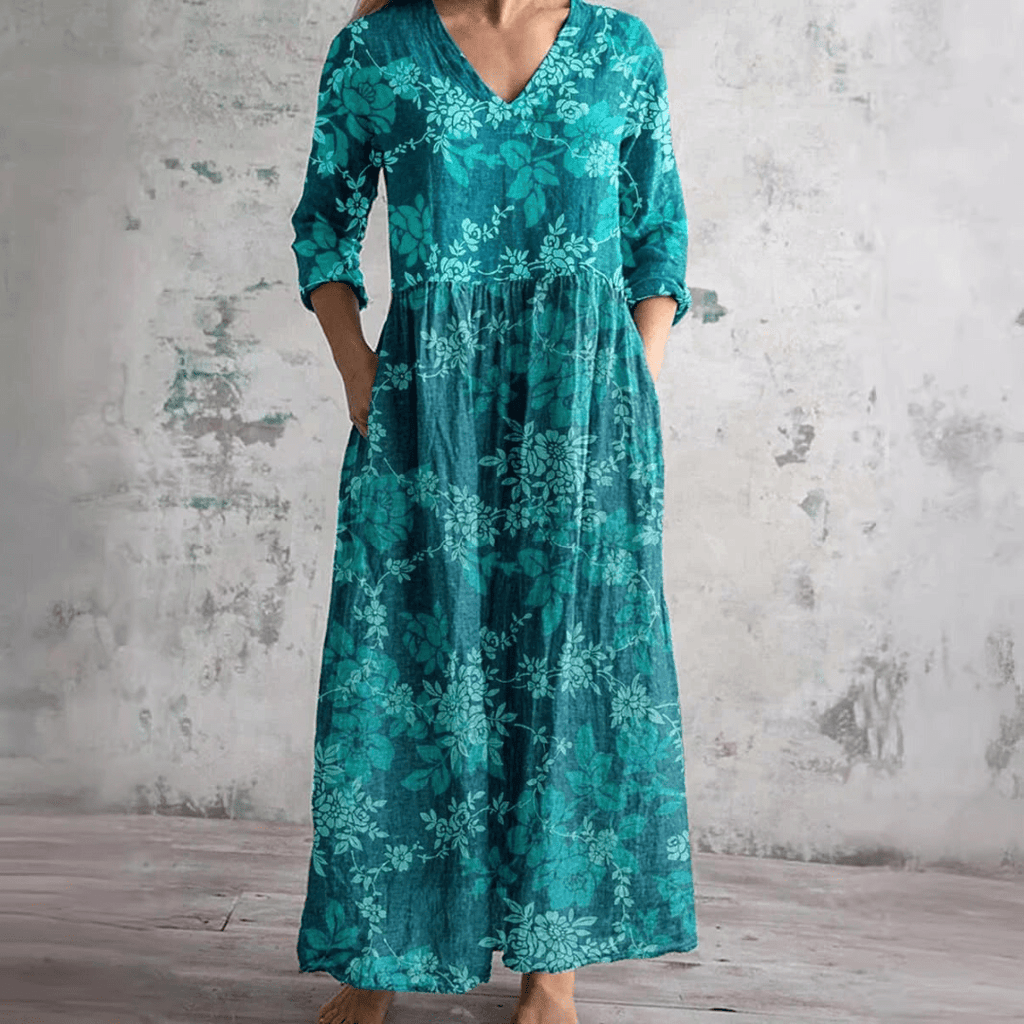 Miss | Jurk Dames Midi Casual - Polyester Mix - Miss Madera