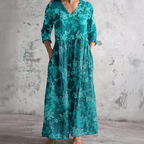 Miss | Jurk Dames Midi Casual - Polyester Mix - Miss Madera