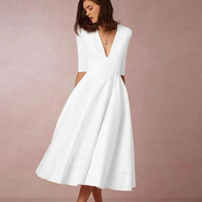 Miss | Jurk Dames Midi Casual - Polyester Mix - Miss Madera MIS-D0B0CE